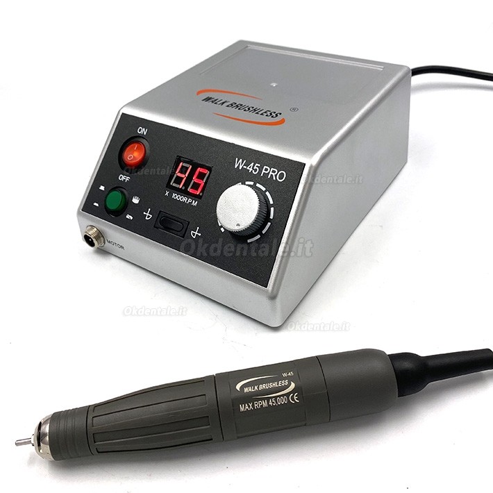 Micromotor lucidatrice w-45 con pedale on-off lucidatrice